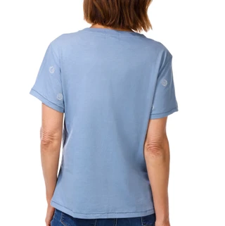 Thumbnail 2: Wildfox Women's Short Sleeve Embroidered V Neck Top 