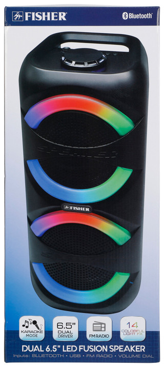 Thumbnail 1: Fisher Dual 6.5 in LED Fusion Speaker 