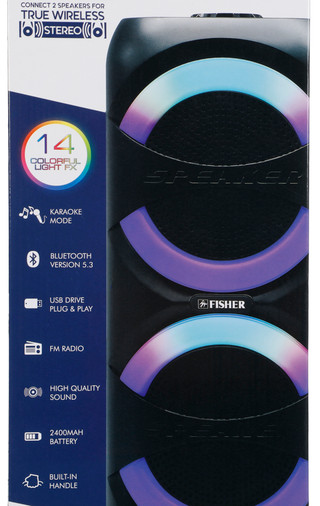 Thumbnail 2: Fisher Dual 6.5 in LED Fusion Speaker 