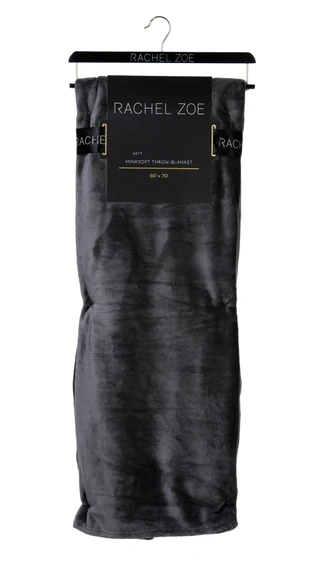 Thumbnail 1: RACHEL ZOE 60x70 Minksoft Plush Blanket 