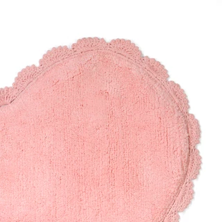Thumbnail 2: Madison Studio 32x30 Heart Shaped Bath Rug 