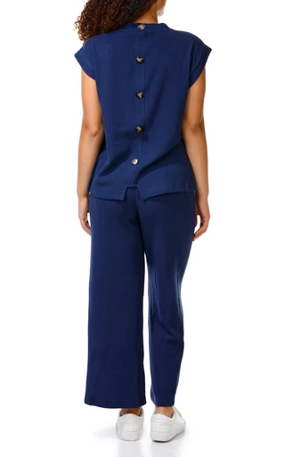 Thumbnail 4: Status by Chenault Women's 2-Pc Rib Knit Pant Set 