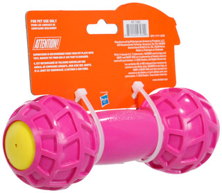 Thumbnail 2: Nerf Dog Squeak Barbell Dog Toy 