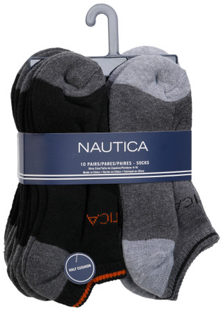 Thumbnail 2: Nautica Boys 10 Pk Half Cushion Socks 