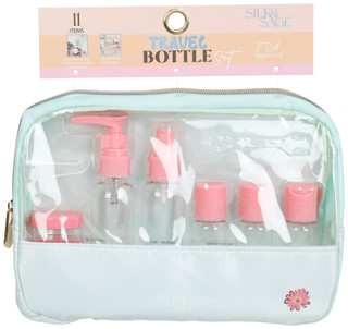 Thumbnail 1: Silk & Sage 11 Pc Travel Toiletry Bottle Set 