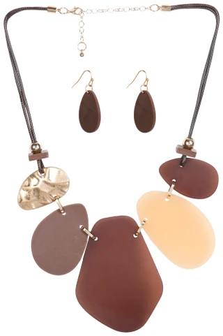 Thumbnail 1: YMI 2 Pc Statement Necklace Set 