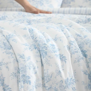 Thumbnail 29: Laura Ashley Laura Ashley Annalise Stripe Cotton Comforter Set 