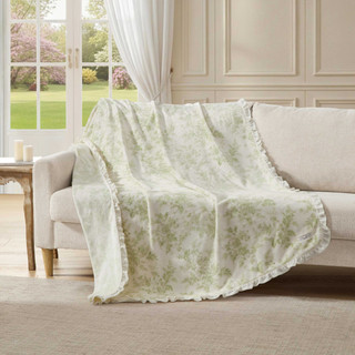 Thumbnail 3: Laura Ashley Laura Ashley Annalise Microfiber Throw 