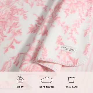 Thumbnail 4: Laura Ashley Laura Ashley Bedford Stripe Microfiber Throw 