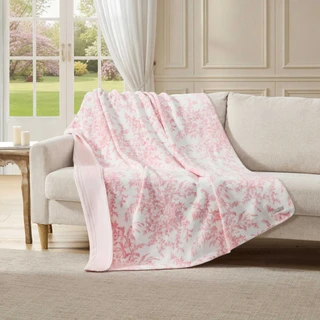 Thumbnail 5: Laura Ashley Laura Ashley Bedford Stripe Microfiber Throw 
