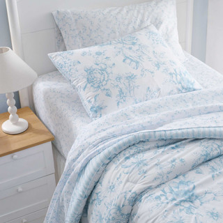 Thumbnail 13: Laura Ashley Laura Ashley Delphine Sprig Microfiber Comforter Set 