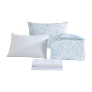 Thumbnail 20: Laura Ashley Laura Ashley Delphine Sprig Microfiber Comforter Set 