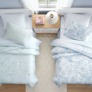 Thumbnail 23: Laura Ashley Laura Ashley Delphine Sprig Microfiber Comforter Set 