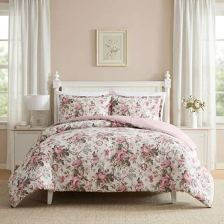 Thumbnail 1: Laura Ashley Laura Ashley Uffington Roses Cotton Comforter Set 