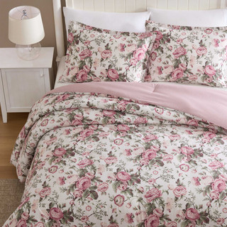 Thumbnail 21: Laura Ashley Laura Ashley Uffington Roses Cotton Comforter Set 