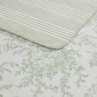 Thumbnail 3: Laura Ashley Laura Ashley Toile Delight Microfiber Throw 