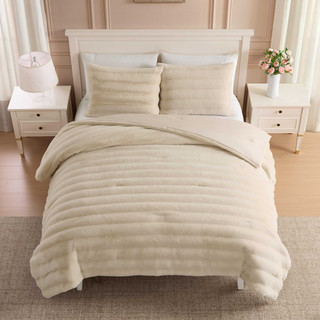 Thumbnail 18: Laura Ashley Laura Ashley Cloud Fur Microfiber Comforter Set  