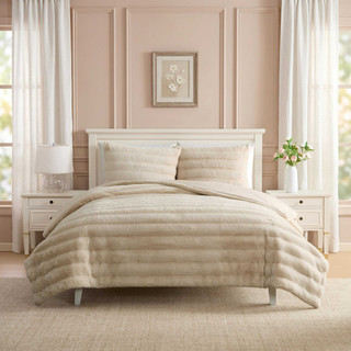 Thumbnail 3: Laura Ashley Laura Ashley Cloud Fur Microfiber Comforter Set  