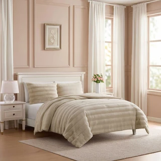 Thumbnail 27: Laura Ashley Laura Ashley Cloud Fur Microfiber Comforter Set  