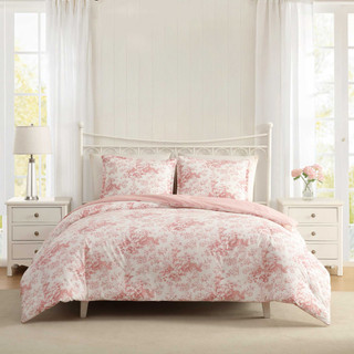 Thumbnail 1: Laura Ashley Laura Ashley Toile Delight Cotton Comforter Set 