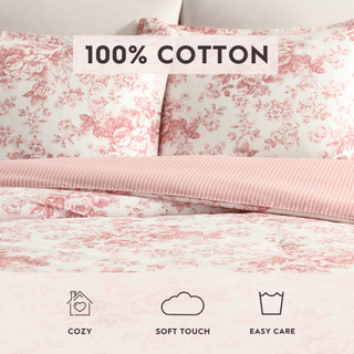 Thumbnail 10: Laura Ashley Laura Ashley Toile Delight Cotton Comforter Set 