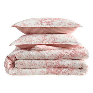 Thumbnail 14: Laura Ashley Laura Ashley Toile Delight Cotton Comforter Set 
