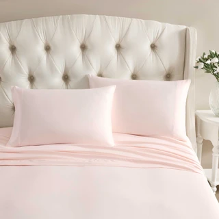 Thumbnail 1: Laura Ashley Laura Ashley 2 Pc. Satin Bliss Microfiber Pillowcase Set 