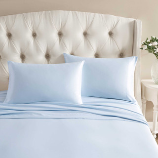 Thumbnail 1: Laura Ashley Laura Ashley 2 Pc. Satin Bliss Microfiber Pillowcase Set 
