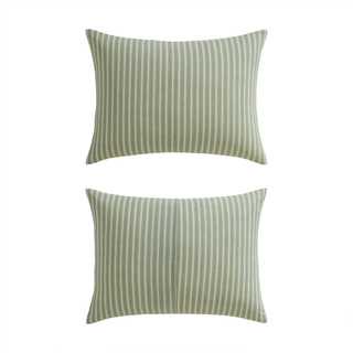 Thumbnail 6: Laura Ashley Laura Ashley Tonias Ticking Stripe Cotton Comforter Set 