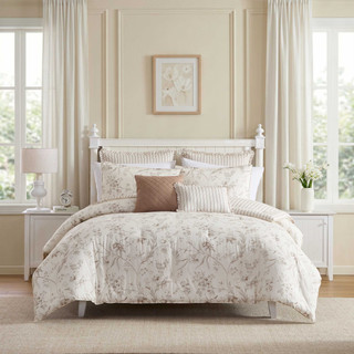 Thumbnail 1: Laura Ashley Laura Ashley Branch Toile Cotton Comforter Set 