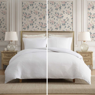 Thumbnail 10: Laura Ashley Laura Ashley Crinkle Microfiber Duvet Set 
