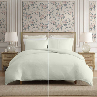 Thumbnail 10: Laura Ashley Laura Ashley Crinkle Microfiber Duvet Set 