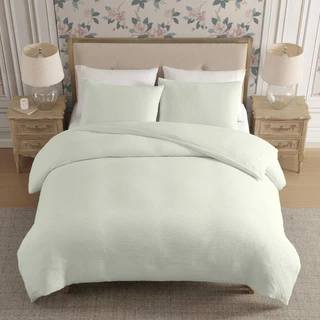 Thumbnail 13: Laura Ashley Laura Ashley Crinkle Microfiber Duvet Set 