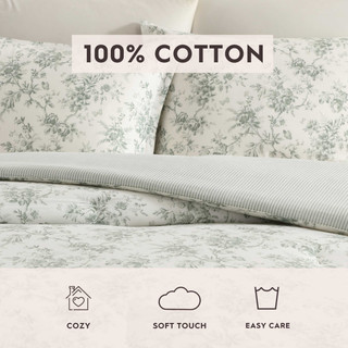 Thumbnail 6: Laura Ashley Laura Ashley Walled Garden Cotton Comforter Set 