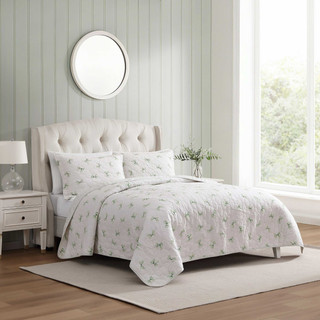 Thumbnail 17: Laura Ashley Laura Ashley Bouncy Bows Cotton Quilt Set  