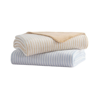 Thumbnail 6: Laura Ashley Laura Ashley Oxford Stripe Microfiber Throw 