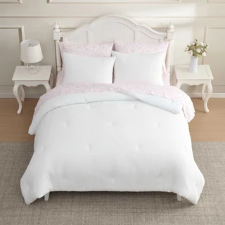 Thumbnail 5: Laura Ashley Laura Ashley Waffle Bella Microfiber Comforter Set 