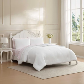 Thumbnail 1: Laura Ashley Laura Ashley Waffle Bella Microfiber Comforter Set 
