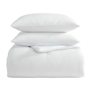 Thumbnail 10: Laura Ashley Laura Ashley Waffle Bella Microfiber Comforter Set 