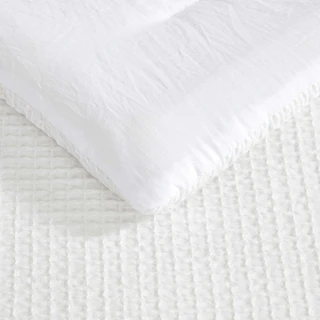 Thumbnail 11: Laura Ashley Laura Ashley Waffle Bella Microfiber Comforter Set 