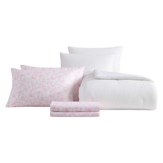 Thumbnail 19: Laura Ashley Laura Ashley Waffle Bella Microfiber Comforter Set 