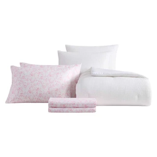 Thumbnail 23: Laura Ashley Laura Ashley Waffle Bella Microfiber Comforter Set 
