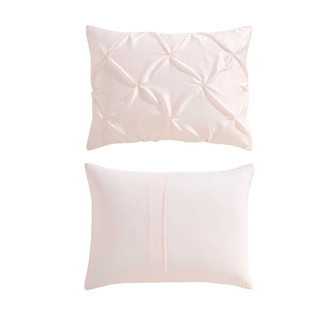 Thumbnail 8: Laura Ashley Laura Ashley Solid Satin Pintuck Microfiber Comforter Set 