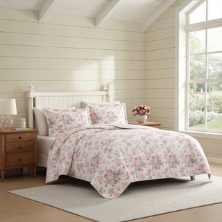 Thumbnail 19: Laura Ashley Laura Ashley Rosemoore Cotton Quilt Set 