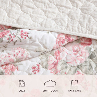 Thumbnail 23: Laura Ashley Laura Ashley Rosemoore Cotton Quilt Set 