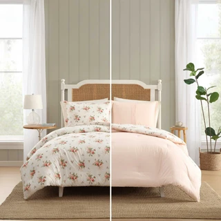 Thumbnail 12: Laura Ashley Laura Ashley Ribbon Bouquet Cotton Comforter Set 