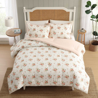 Thumbnail 13: Laura Ashley Laura Ashley Ribbon Bouquet Cotton Comforter Set 