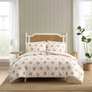 Thumbnail 2: Laura Ashley Laura Ashley Ribbon Bouquet Cotton Comforter Set 