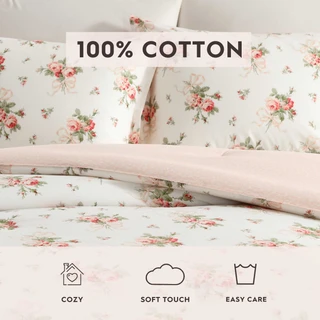 Thumbnail 26: Laura Ashley Laura Ashley Ribbon Bouquet Cotton Comforter Set 