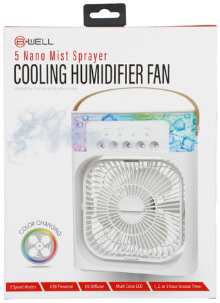 Thumbnail 1: BWell 5 Nano Mist Sprayer Cooling Humidifier Fan 